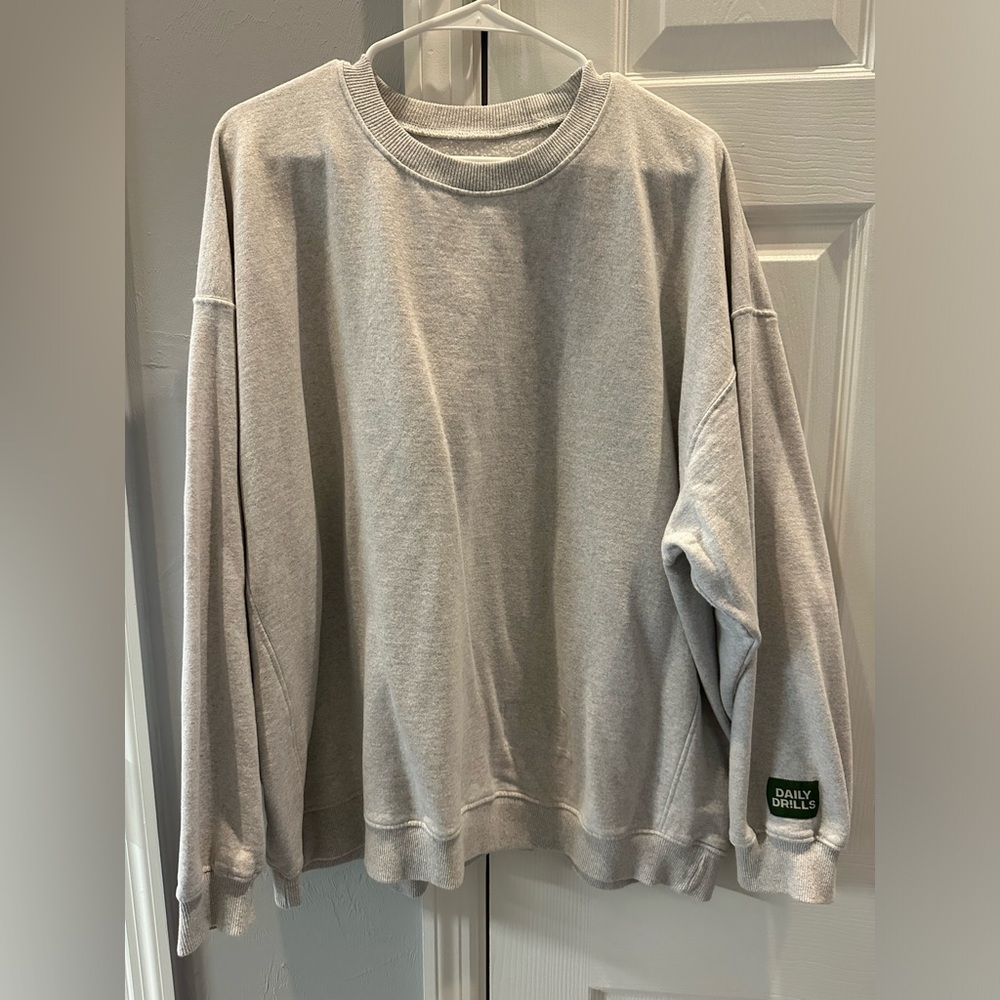 Daily Drills Grey Fleece Sweatshirt